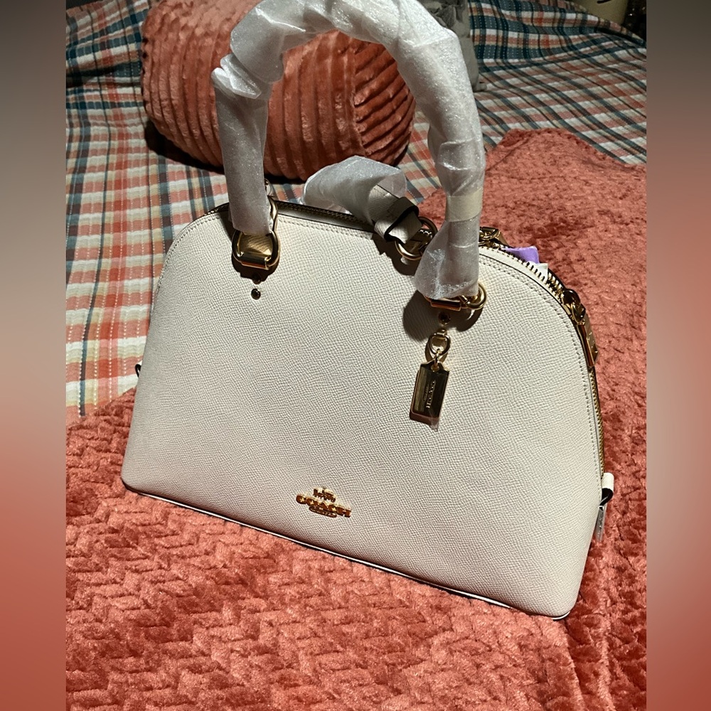Coach X grain Classic Katy Satchel in chalk- gorgeous classy perfect bag 4Spring